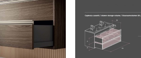 Mastella Smart46 Badmöbelset 08 kleines Format mit mehr Platz