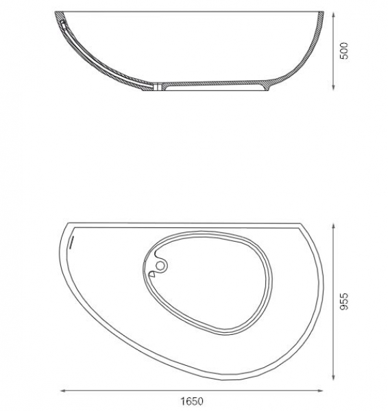 Mastella Vanity Design-Badewanne