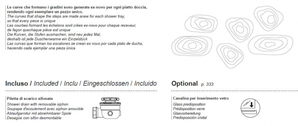 Moma Design Duschboard Onda Duschwanne Wunschmaß Sonderanfertigung White Stonage Weiß matt