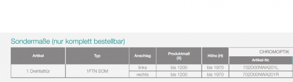 PUK Naab Duschtür Nischentür Drehfalttür Falttür