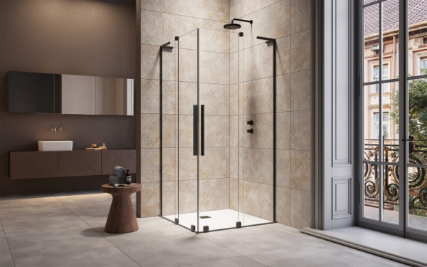 Radaway Furo KDD/SL Eckeinstieg mit Gleittüren Eckdusche mit Schiebetüren PUK Vils