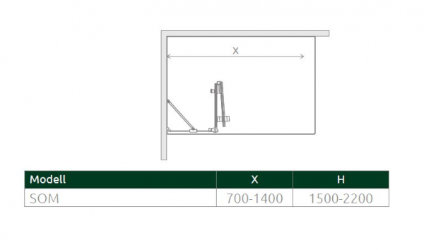 Radaway Nes 6 Walk In KDD II B Faltwand an Festteil PUK Oder