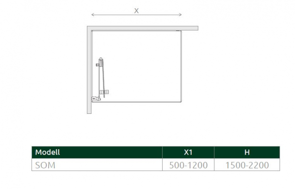 Radaway Nes 6 Walk IN Faltwand KDD B PUK Oder