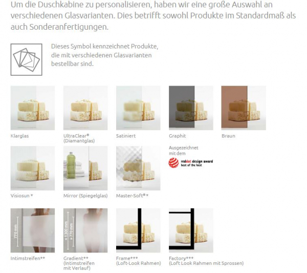 Radaway Arta 6 DWJ II Duschtür für Nische Pendeltür an Festteil