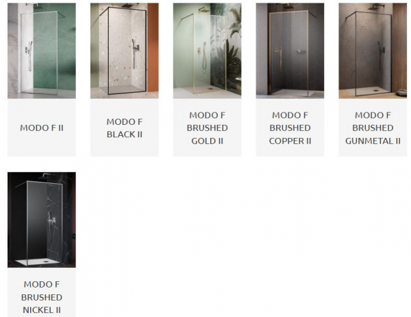 Radaway Walk In Modo F II Spritzschutzwand für Dusche Walk-In 8 mm