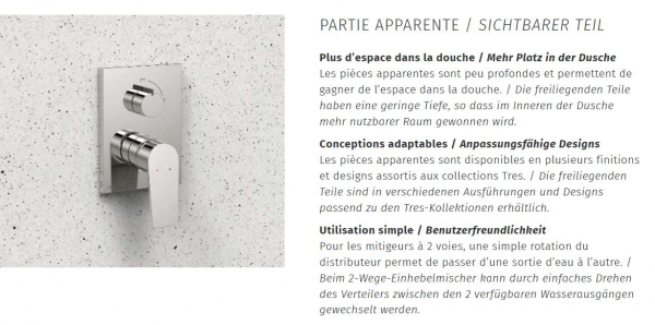 Tres Project-Tres Duschset Bausatz für Dusche mit Rapid-box 21128006