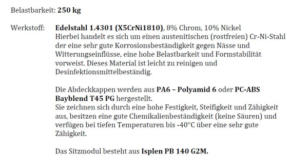 Rehagrip Duschklappsitz mit Airmatic belastbar bis 250 kg