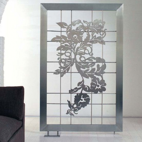 Scirocco Designheizkörper Screen Elektroheizkörper mit Blumendekor Raumteiler freistehend, italienisches Design für Ihr Zuhause