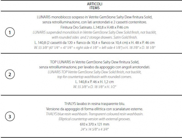 Sicis Elisyan Badmöbel Komposition 1 - exklusives Design aus Italien