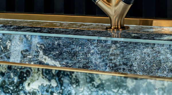 Sicis Elisyan Crystal Waschtischplatte mit integriertem Waschbecken - exklusives Design aus Italien