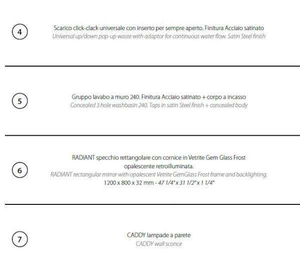 Sicis Elisyan Badmöbel Komposition Eryon 2 - exklusives Design aus Italien