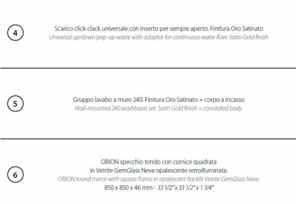 Sicis Elisyan Badmöbel Komposition Eryon 3 - exklusives Design aus Italien