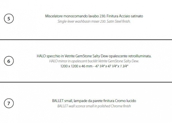 Sicis Elisyan Badmöbel Komposition Lunaris 2 - exklusives Design aus Italien