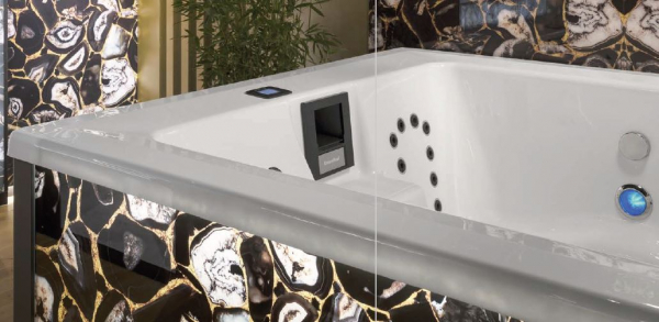 Sicis Elisyan Zen Lagoon Whirlpool mit Wasser-Luft-Hydromassagesystem und Farbtherapie