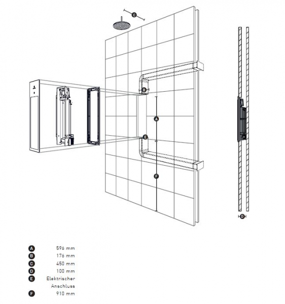 Sunshower Pure Infrarot-Paneel Einbau