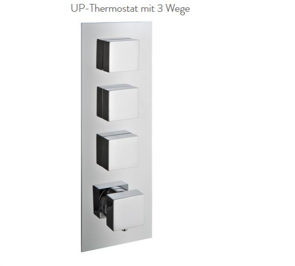 Treemme 7294/32 Unterputz-Thermostat mit 3-Wege-Umsteller