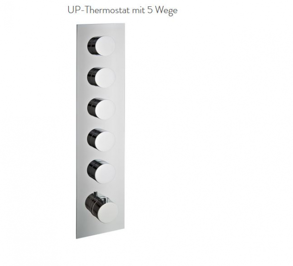 Treemme 7298 Unterputz-Thermostat mit 5-Wege-Umsteller