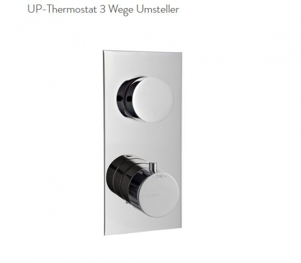 Treemme 8A72 Unterputz-Thermostat mit 3-Wege-Umsteller