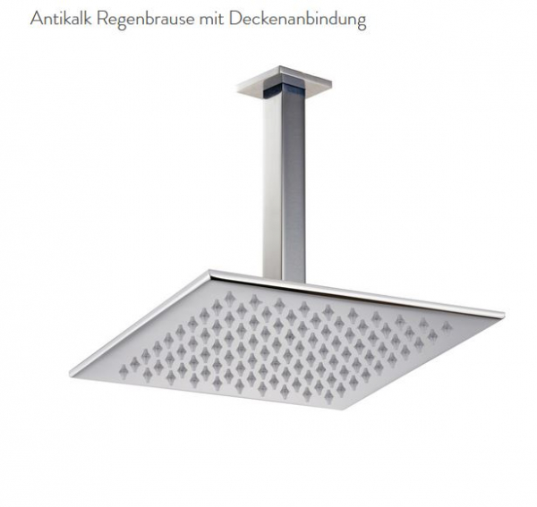 Treemme Antikalk Regenbrause mit Deckenarm Duschkopf 0496