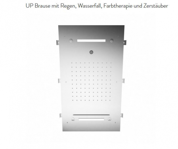 Treemme Kopfbrause mit Regen, Wasserfall, Farbtherapie und Zerstäuber Dusche Deckenmontage RTBR 388