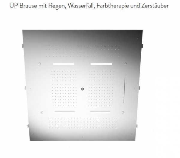 Treemme Kopfbrause mit Regen, Wasserfall, Farbtherapie und Zerstäuber Dusche Deckenmontage RTBR 389