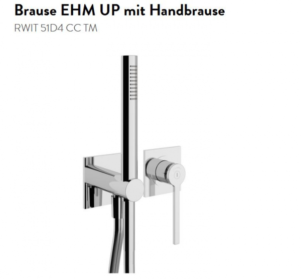 Treemme Time Time_out Handbrause Handdusche mit Einhebelmischer 51D4 TM