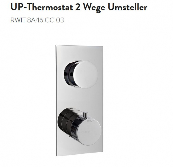 Treemme Time Time_out Hebel Unterputz-Thermostat 2-Wege-Umsteller 8A46