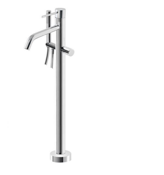 Treemme Up+ Standarmatur für Badewanne Wannenstandarmatur mit Auslauf und Handbrause 5703