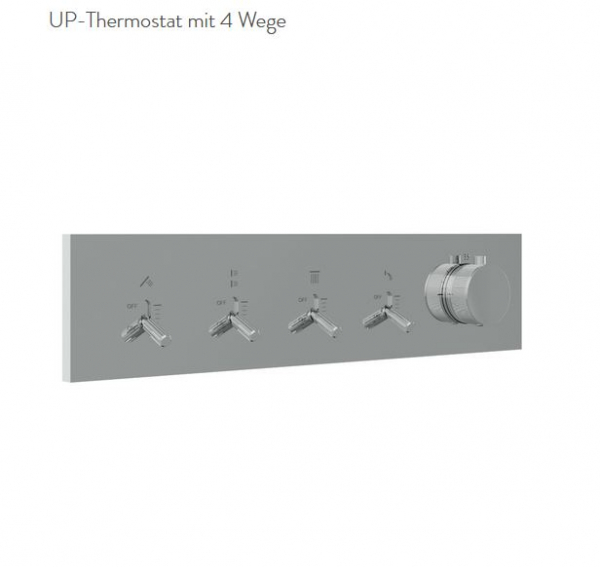 Treemme Watt Unterputz-Thermostat 4-Wege-Mischer 2BF4