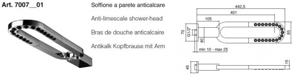 Treemme Philo 7007_01 Regendusche Kopfbrause