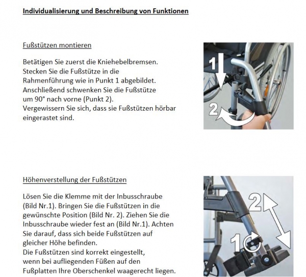 Trendmobil Rollstuhl Lexis light faltbarer Aluminiumrollstuhl manuell, optional mit Trommelbremse