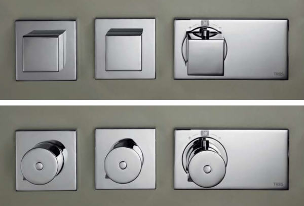 Tres Block System Duschset Duschkombination mit Handbrause 20725301/20735301, modernes Design für Ihr Badezimmer