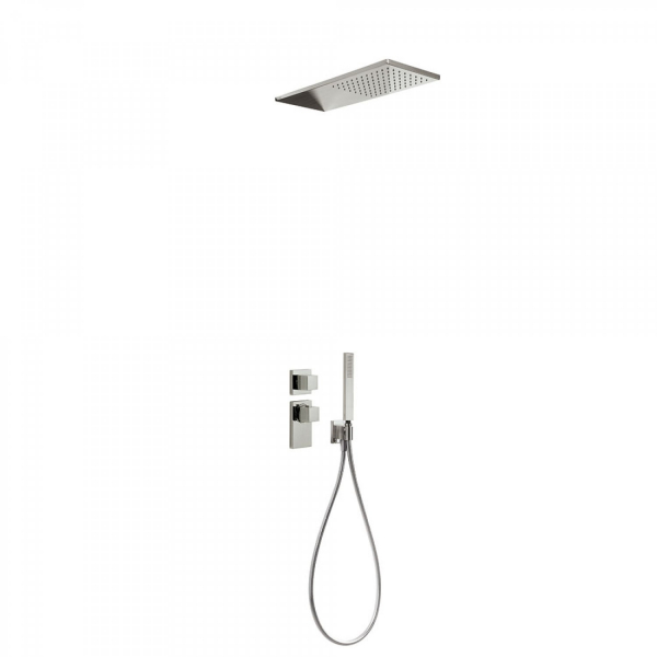 Tres Block System Duschset Duschkombination mit Handbrause 20625202, modernes Design für Ihr Badezimmer