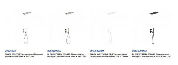 Tres Block System Duschset Duschkombination mit Handbrause 20625202, modernes Design für Ihr Badezimmer