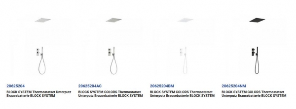 Tres Block System Duschset Duschkombination mit Handbrause 20625204, modernes Design für Ihr Badezimmer