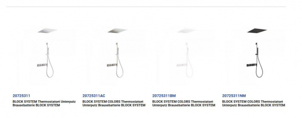 Tres Block System Duschset Duschkombination mit Handbrause 20725311, modernes Design für Ihr Badezimmer