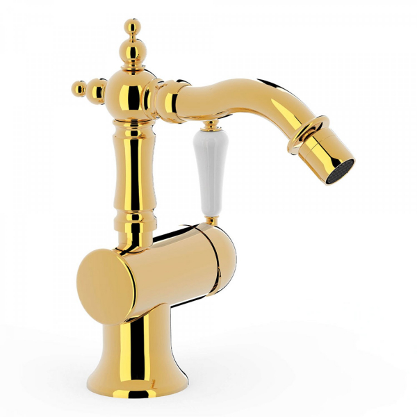 Tres-Clasic Bidet-Armatur Wasserhahn 24222001 Chrom/Stahl/Gold/Messing, exklusives Design für Ihr Badezimmer