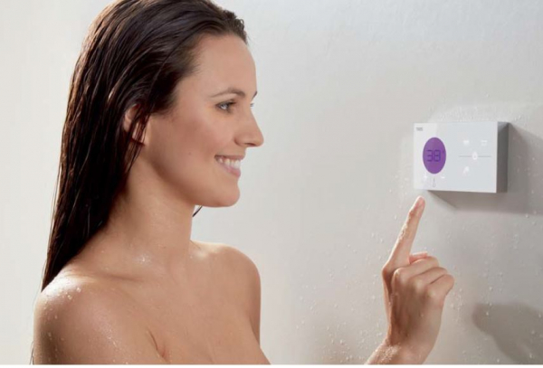 Tres Shower Technology elektronisches Duschset 09286309/09288309, modernes Design für Ihr Badezimmer