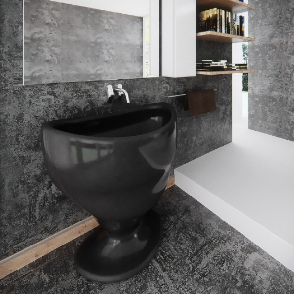 ZAD Italy Adamantx® Standwaschbecken Calice Säulen-Waschtisch Standmontage, italienisches Luxus-Design für Ihr Traumbad