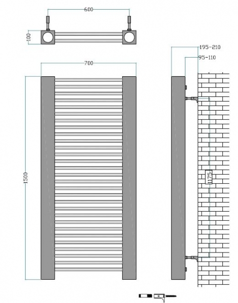 Edelstahl-Heizkörper Grand Centurion von accuro-korle Design