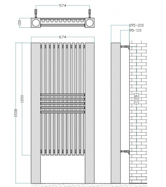 Edelstahl-Heizkörper Impulse Bath von accuro-korle Design