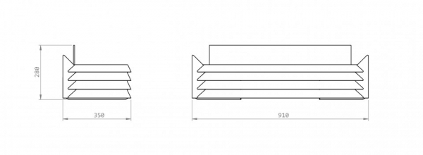 GlammFire York Bioethanol-Kamin Fireplace, exklusives Design für Ihren Wohnraum