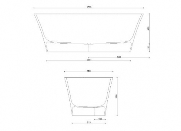 JEE-O Carmen 1700 DadoQuartz Design-Badewanne