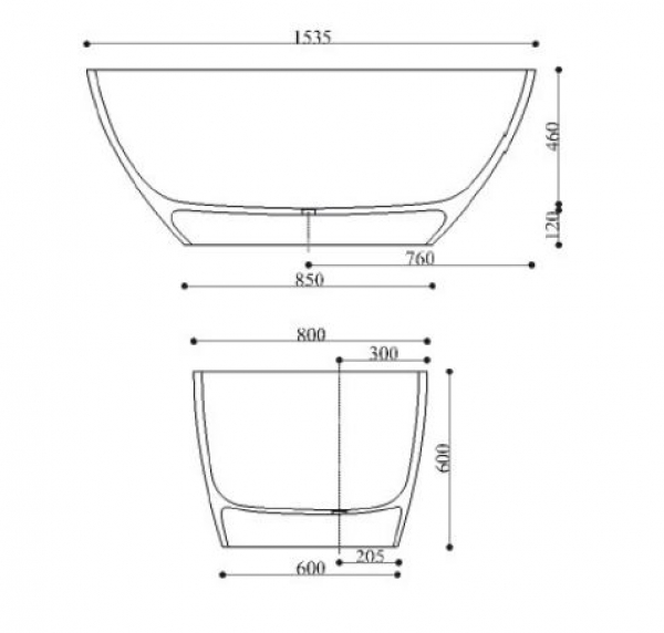 Jee-o DadoQuartz Design-Badewanne Emily 1535