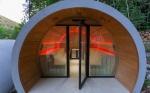 Alpha Industries Wellness Sensations Eclipse XL Outdoor Biosauna Profi-Außensauna für 12-18 Personen, Wellness in Ihrem Garten