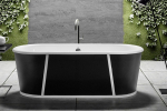 Bleu Provence Pure freistehende Badewanne aus Gusseisen mit exklusiver Außenseite, Design für Ihr Traumbad