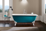 Bleu Provence Quadro freistehende Badewanne aus Gusseisen in unzähligen Varianten, Eleganz und Design für Ihr Traumbad