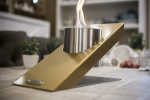 GlammFire Obliquo Tabletop Single Bioethanol-Flamme Designfeuer für Tisch und Wohnung