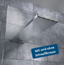 HSK Lavida/Lavida Plus Regentraverse freihängend oder mit Glasaufnahme Regendusche ohne/mit Schwallbrause