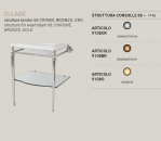 Hidra Unterbau Untergestell für Waschbecken Ellade 680 Chrom / Bronze / Gold